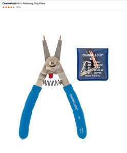 Channellock 8 in. Retaining Ring Pliers. See Pictures
