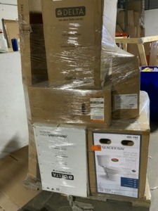 Pallet of SALVAGED, for PARTS & REPAIR Bathroom Goods. See Pictures