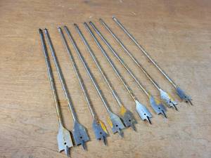lot 1198 image: (9) New 1 Spade Bits - 16 Long Each