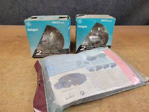 lot 1366 image: New Metabo Tool & Builders Belt and (2) Model H6024 Halogen Headlights