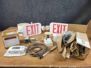 lot 1434 image: Lot of Assorted Electrical Supplies and More - NO SHIPPING