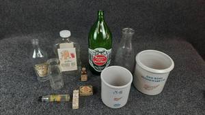 lot 1146 image: Lot of Vintage Bottles, Red Wing Crocks & More