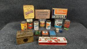 lot 1158 image: Lot of Vintage Cans, Cigar Boxes & Tobacco Tins