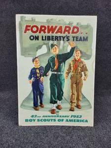 lot 1105 image: 1952 Boy Scouts of America Advertisement - Measures 14 W x 20 H
