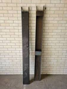 lot 1020 image: New Pair of 67 Forklift Fork Extensions - Inside Dimensions 6 x 2-12 - NO SHIPPING