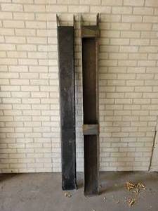 lot 1021 image: New Pair of 67 Forklift Fork Extensions - Inside Dimensions 6 x 2-12 - NO SHIPPING