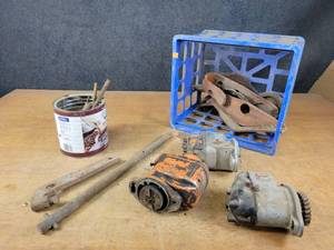 lot 1066 image: (3) Tractor Magnetos - Fairbanks Morse Type FM, WICO model X and WICO Model XB  Assorted Allis Chalmers Parts