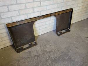 lot 1047 image: NEW Skidloader Blank Plate w Cutout - 14 Steel - Unpainted - NO SHIPPING