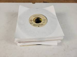 lot 1200 image: Lot of (29) 45RPM Records w Sleeves