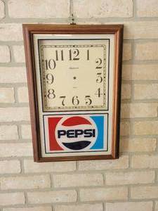 lot 1201 image: PEPSI Wall Clock - 18-12 x 12-12