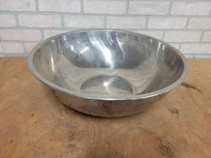 lot 1248 image: Vollrath 20qt Stainless Steel Mixing Bowl - 19 Diameter - From Veiths Bakery in St. Peter, MN