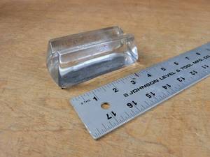 lot 1304 image: Antique Glass Pen Holder  Paper Weight - James Adair, Sewickley, PA - Patent 1900