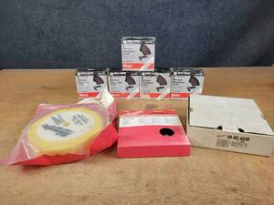 lot 1331 image: (5) New Packages of Black & Decker 4 Abrasive Discs 60 Grit (10 per package) and Milwaukee Pads