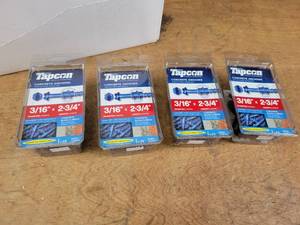 lot 1337 image: (100) Tapcon Concrete Anchors - 316 x 2-34
