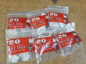 lot 1339 image: (120) New Snap-Hook Key Tags