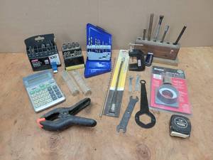 lot 41 image: Brutus 1-38 Diamond Hole Saw, Nut Drivers, Drill Bits,
