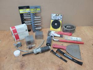 lot 45 image: Lot of Hand Tools, Hardware and Steel Blocks