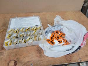 lot 83 image: Scotchlite 5000 reflective Letter Kit and More - Letters are 1-12 Tall