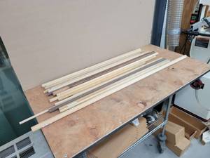 lot 97 image: Lot of Assorted Wood Dowels - Up to 48 Long and 1 Diameter - NO SHIPPING