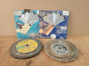 lot 122 image: Lot of (12) Assorted 10 Saw Blades and More