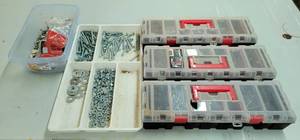 lot 139 image: Lot of Hardware Parts Bins and Hardware