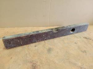 lot 150 image: Antique Stanley Wood Level - About 28 - Patent Dates of 1862 & 1873