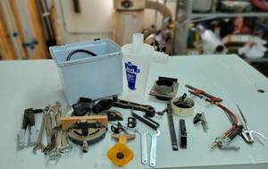 lot 155 image: Large Lot of Tools, Brackets and More