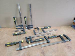 lot 164 image: (7) Steel 12 Bar Clamps