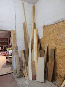 lot 181 image: Large Lot of Lumber in Corner - Lengths up to 12 - NO SHIPPING