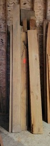 lot 14 image: Large Lot of Mostly 44 Rough Sawn Lumber - Mixed Species - Approx. 180 Board Feet - NO SHIPPING