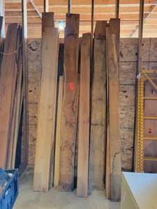 lot 16 image: Large Lot of Mostly 44 Rough Sawn Lumber - Mixed Species - Approx. 140 Board Feet - NO SHIPPING