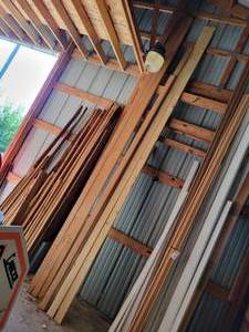 lot 186 image: Lot of Wood - Includes (3) 16 x 1.5 x 3, (1) 14 x 1.5 x 3, (1) 12 x 1.5 x 3 and (2) 16 1x4s - NO SHIPPING