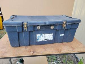 lot 191 image: Poly Storage Bin - About 36 x 16 x 15 - NO SHIPPING
