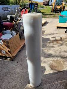 lot 207 image: Roll of Large Poly Bags - Roll is about 39 Long x 7 Diameter - NO SHIPPING