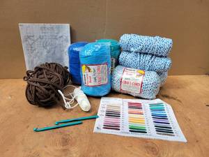 lot 216 image: Lot of Macrame Cording and Patterns