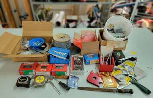 lot 278 image: Large Lot of Hardware, Tools and More - NO SHIPPING