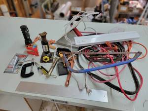 lot 284 image: Large Lot of Hand Tools, Extension Cords, Light and More - NO SHIPPING
