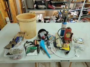 lot 293 image: Lot of Tools, Chain Hooks, hardware and More - NO SHIPPING