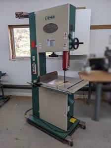 lot 23 image: Grizzly 21 Heavy Duty Bandsaw - Model G0566 - Tested and Works - NO SHIPPING