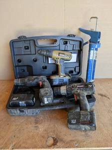 lot 317 image: Lot of (3) Craftsman Cordless Drills and (1) 18V Battery and MORE NO SHIPPING