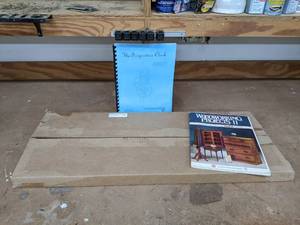 lot 323 image: The Serpentine Clock Do-It-Yourself Pattern and Assembly Instructions from WoodenGearClocks.com and Woodworking Projects II Book