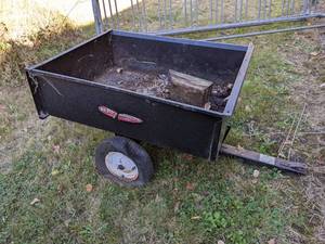 lot 331 image: Yard Trailer - Measures 5 x 33 x 26 overall Box measures 44 x 34 x 12 - NO SHIPPING
