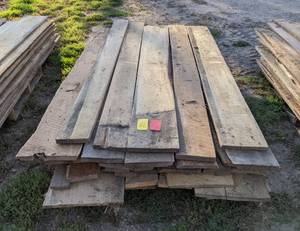 lot 334 image: Lot of Mostly 44 Rough Sawn Lumber - Approx. 260 bdft - Mixed Species - Most around 8 Long - NO SHIPPING