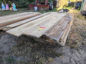 lot 338 image: Lot of Mostly 44 Rough Sawn Lumber - Approx. 140 bdft - Mixed Species - Most around 6 to 8 Long - NO SHIPPING