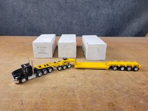 lot 1641 image: FORD LTLS9000 Semi Truck w 3 Axle Dolly and Lowboy Trailer Diecast Model - 150 Scale - Made in England by A Smith Auto Models