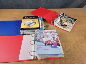 lot 1693 image: (3) Binders of Toy Farmer and Toy Trucker & Contractor Magazines - Most from the Mid 90s