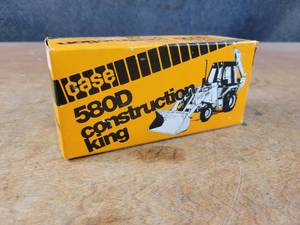 lot 2638 image: Case 580D Construction King Backhoe Loader Diecast Model - 135 Scale - Made in Western Germany