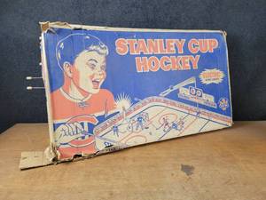 Vintage Eagle Toys Stanley Cup Electric Game in Original Box - Box is about 36 x 21 x 5 - Appears Mostly Complete, missing 1 goal indicator and puck