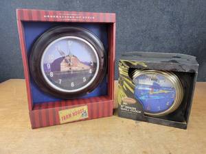 American Farmhouse Wall Clock and 9 Brass Wall Clock