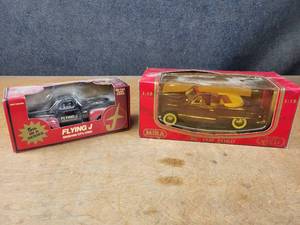 ERTL Flying J 1951 Ford Pickup Diecast Model (125 Scale) and MIRA 1949 Ford Convertible Diecast Model (118 Scale)